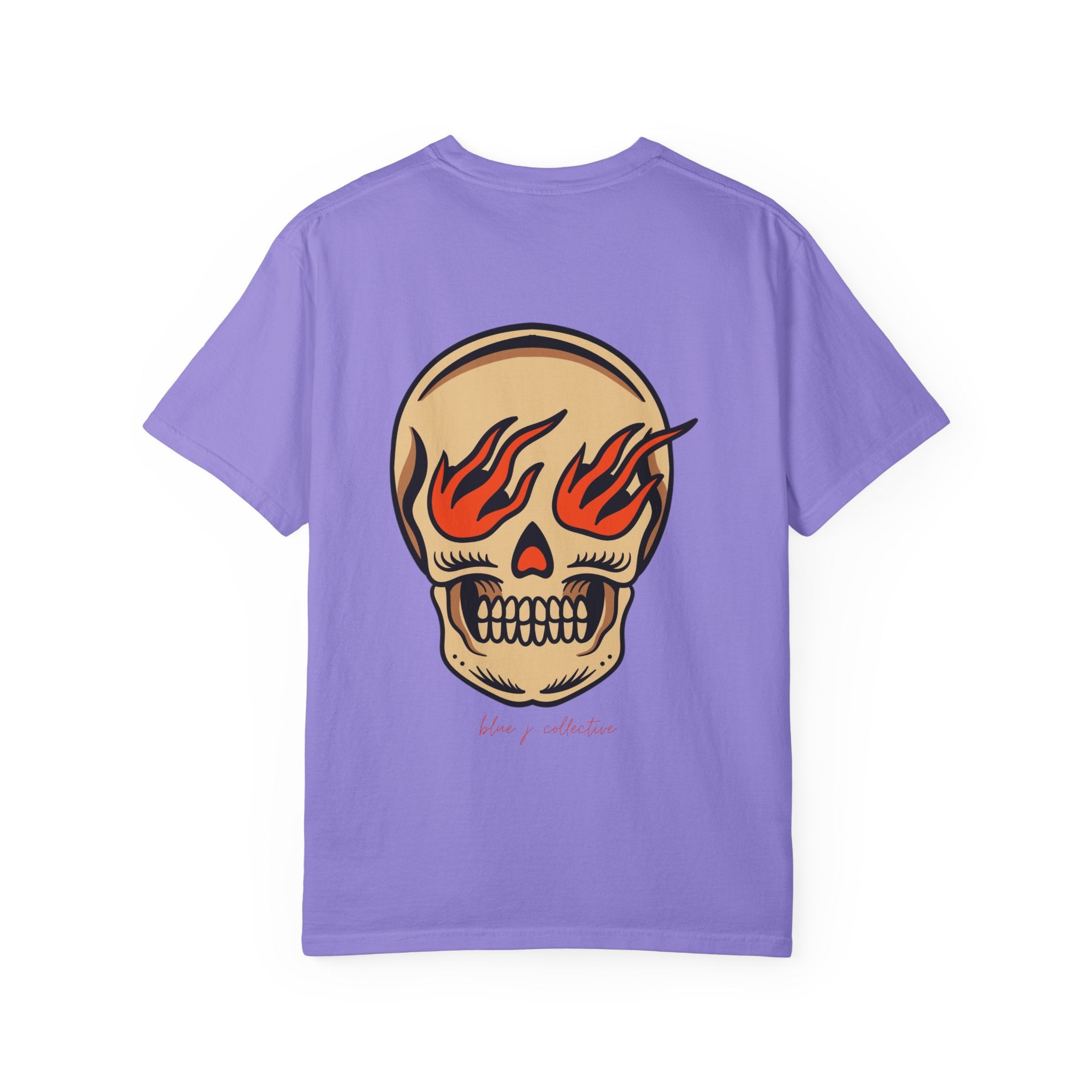 Flaming Skull Graphic T-Shirt