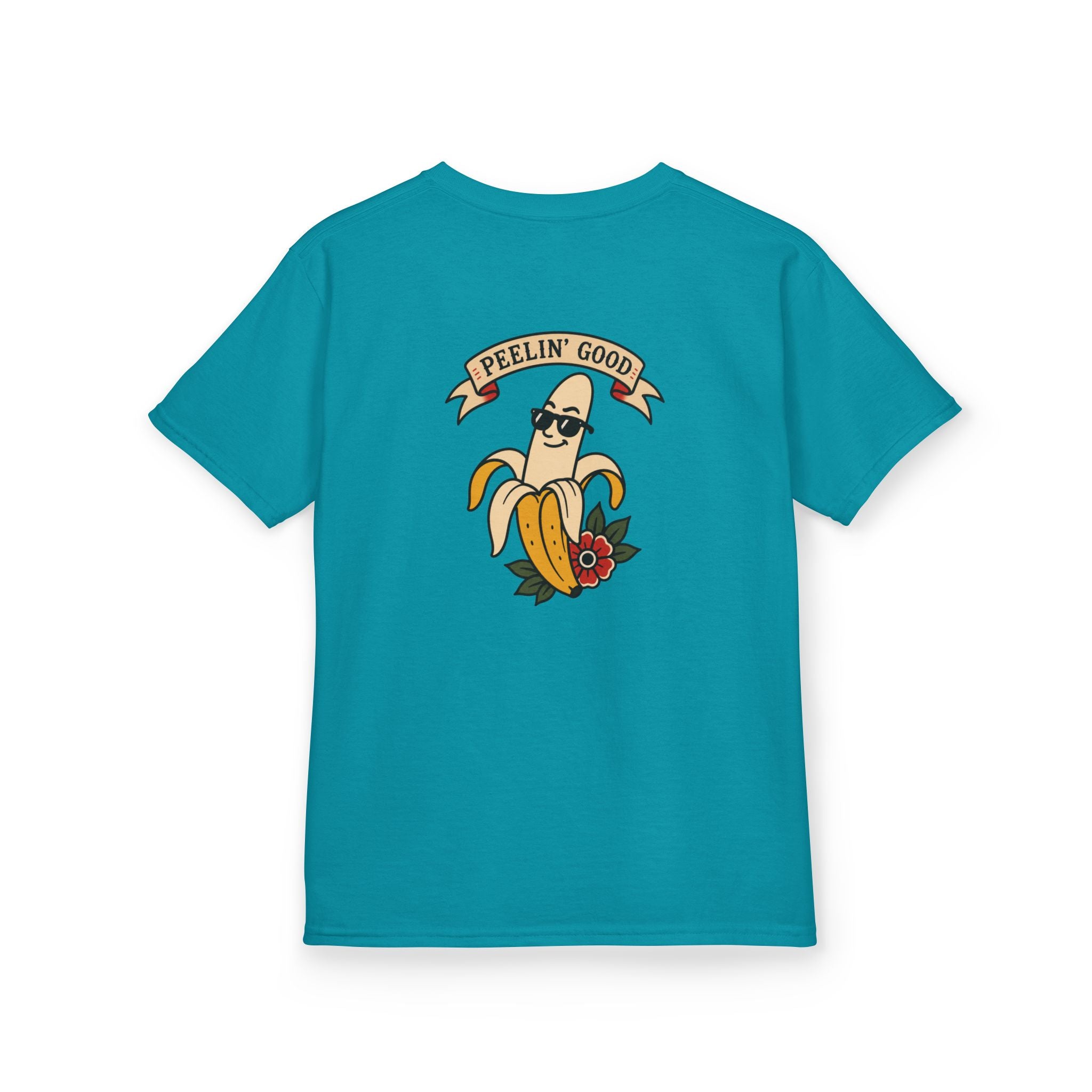 Kids T‑Shirt — 'Peelin' Good' Banana Graphic Tee (Cute Retro Kid's Shirt)