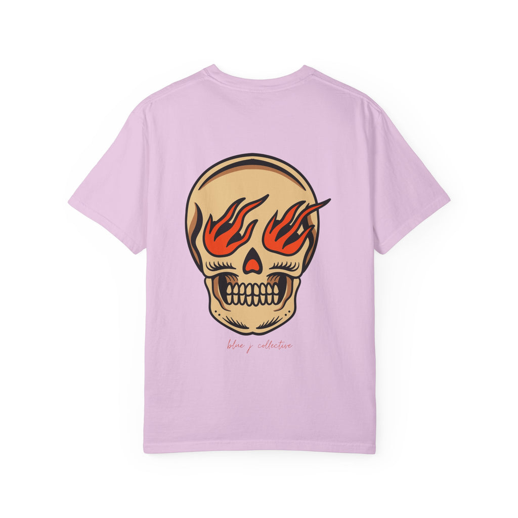 Flaming Skull Graphic T-Shirt