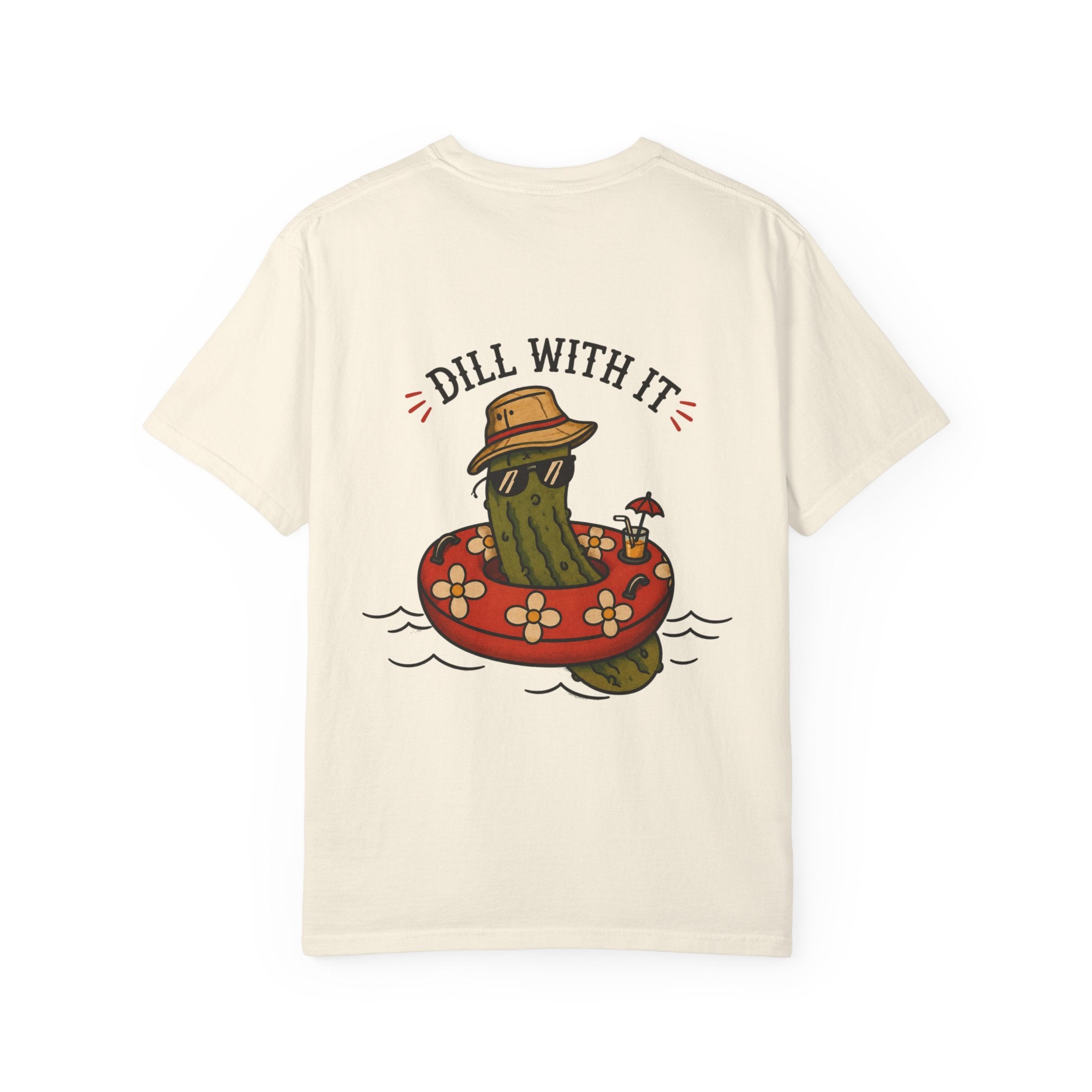 Dill With It Graphic T-Shirt – Retro Summer Pickle Tee