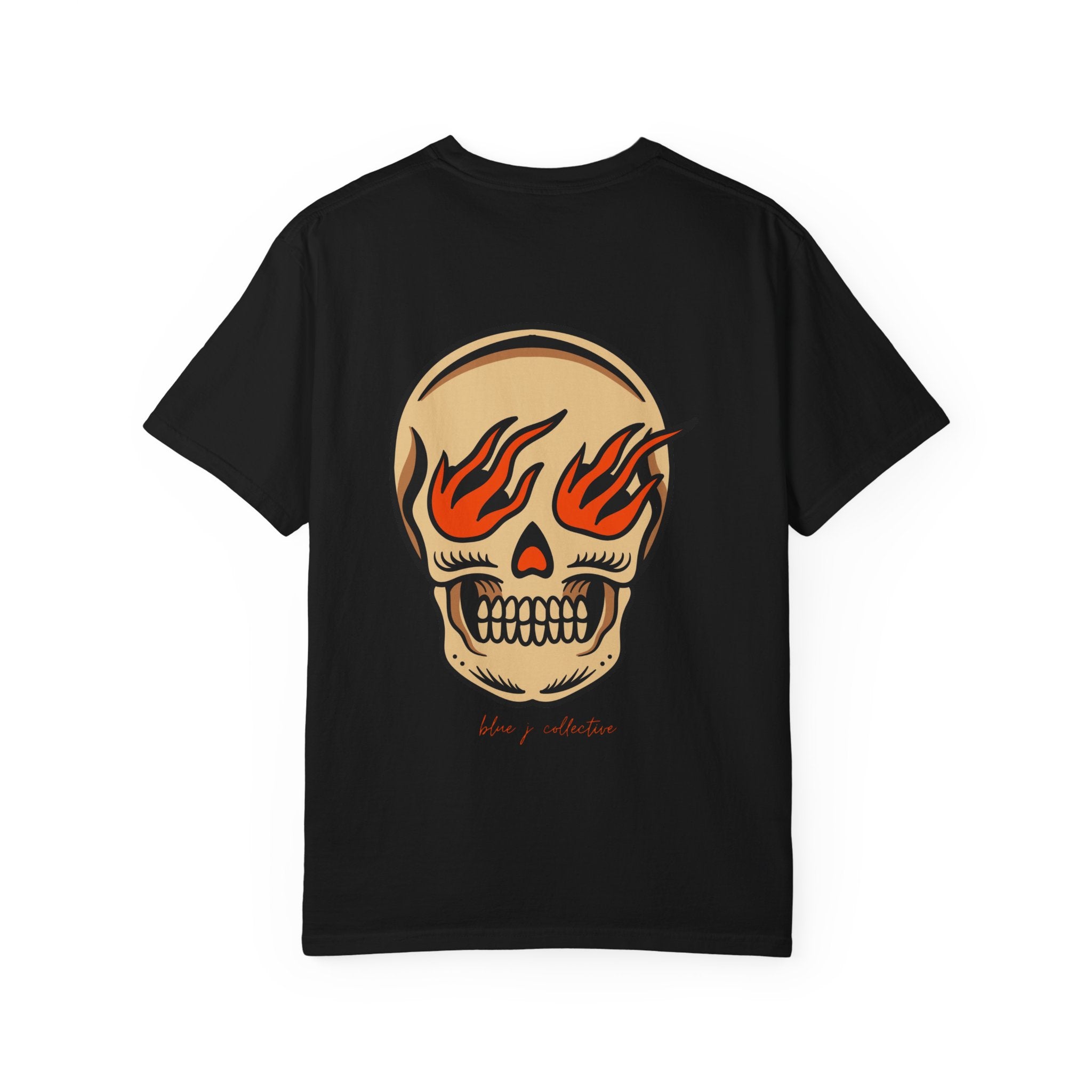 Flaming Skull Graphic T-Shirt