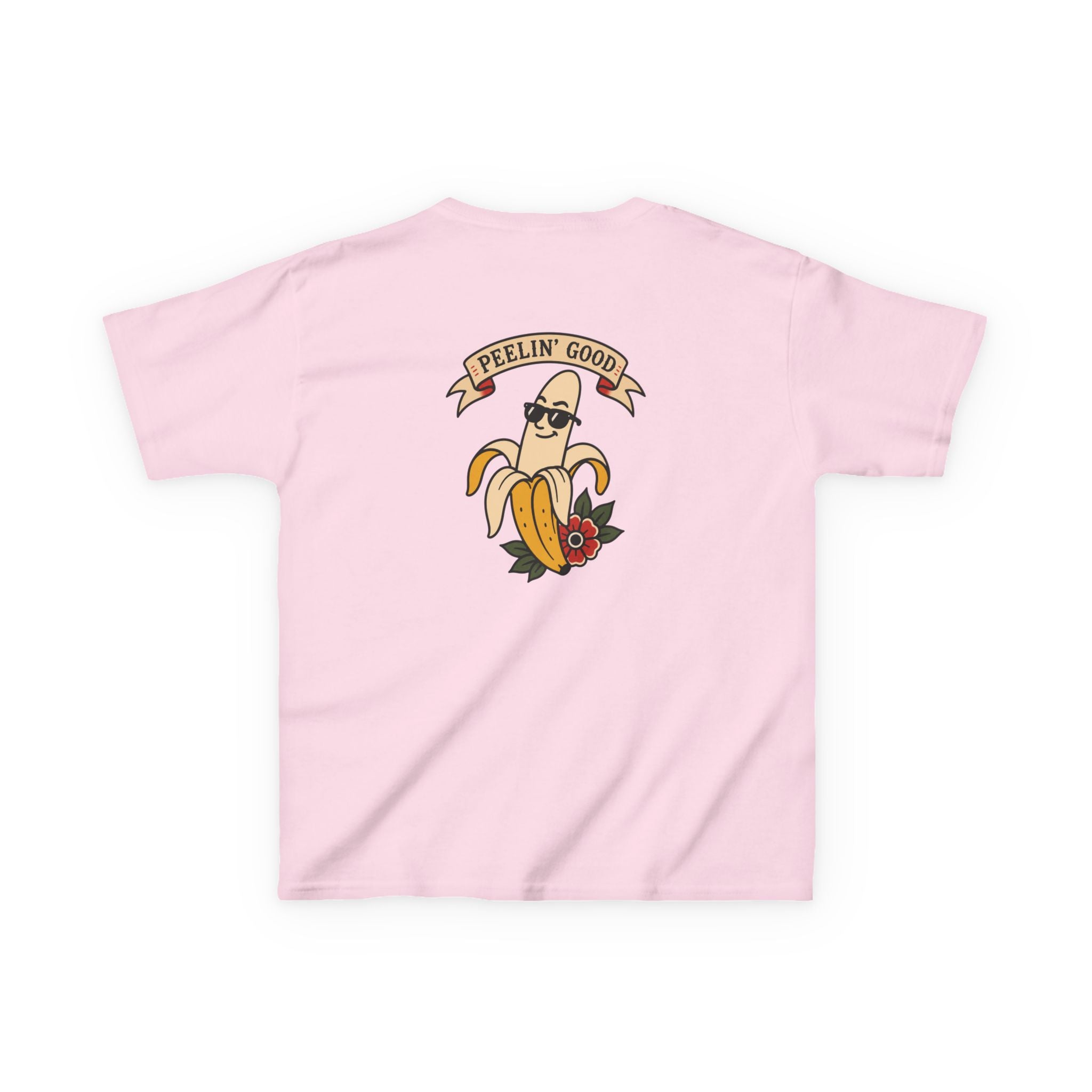 Kids T‑Shirt — 'Peelin' Good' Banana Graphic Tee (Cute Retro Kid's Shirt)
