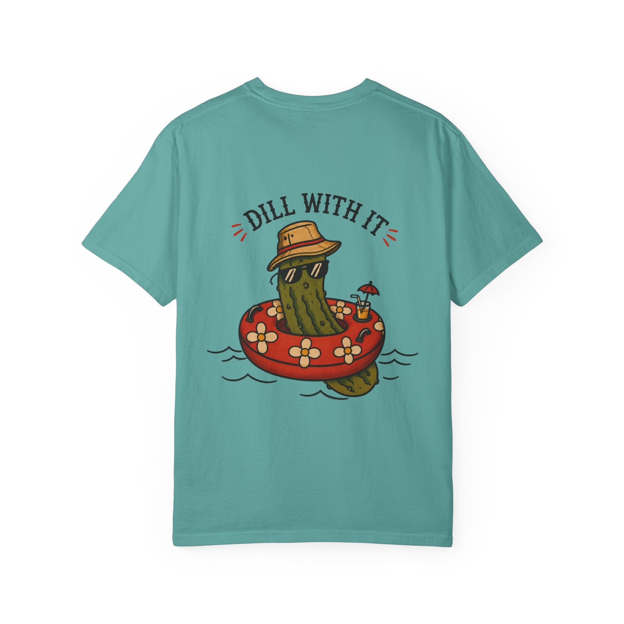 Dill With It Graphic T-Shirt – Retro Summer Pickle Tee