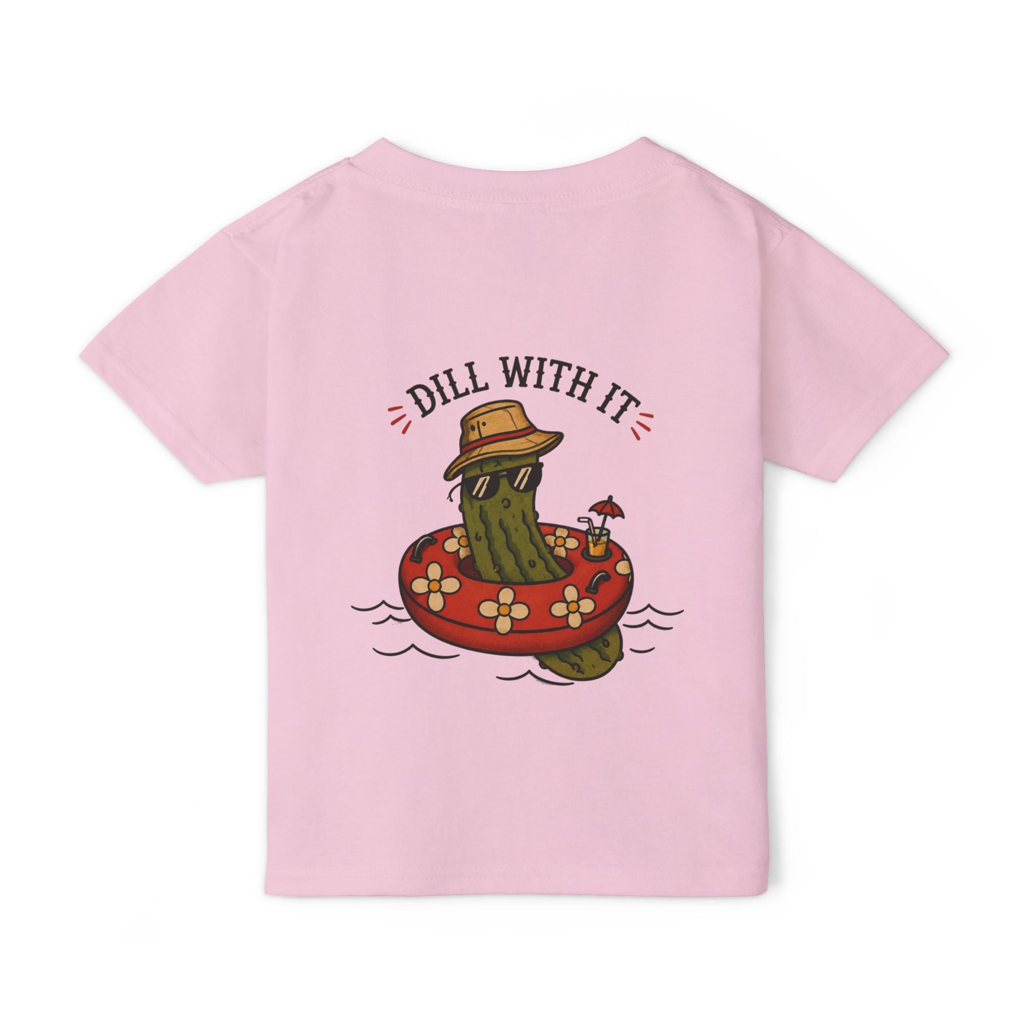 Toddler T-Shirt — "Dill With It" Pool Float Pickle Graphic
