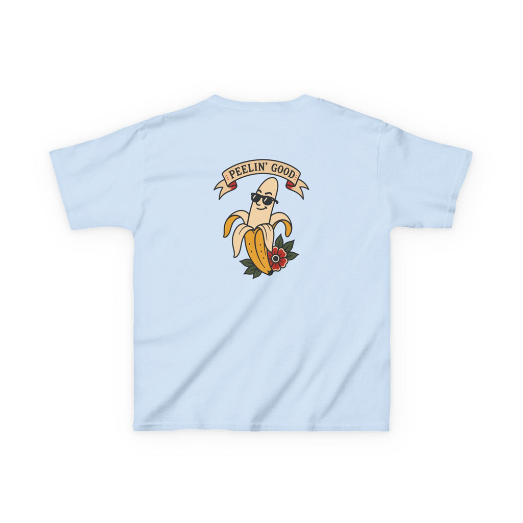 Kids T‑Shirt — 'Peelin' Good' Banana Graphic Tee (Cute Retro Kid's Shirt)