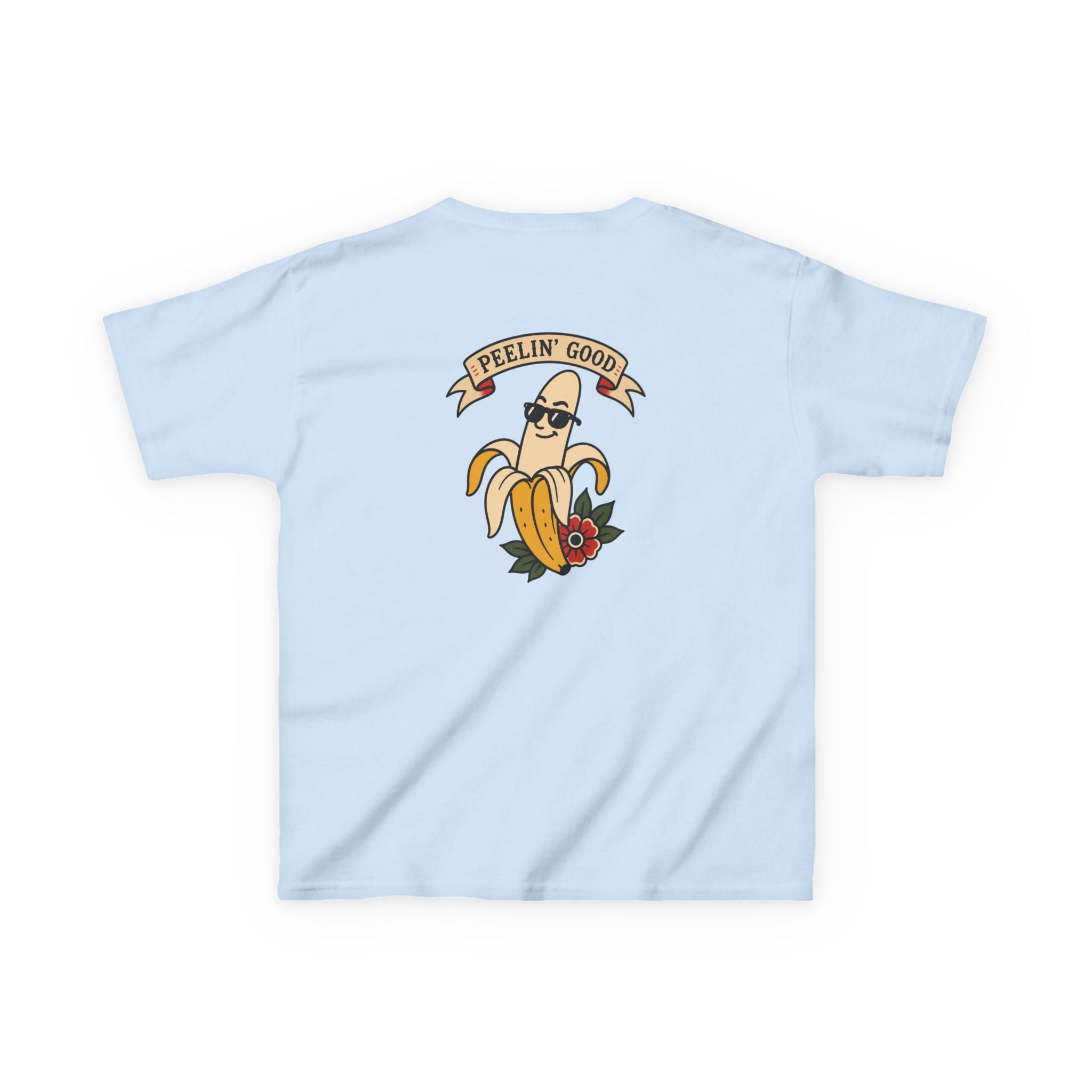 Kids T‑Shirt — 'Peelin' Good' Banana Graphic Tee (Cute Retro Kid's Shirt)
