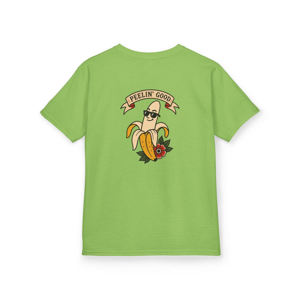 Kids T‑Shirt — 'Peelin' Good' Banana Graphic Tee (Cute Retro Kid's Shirt)
