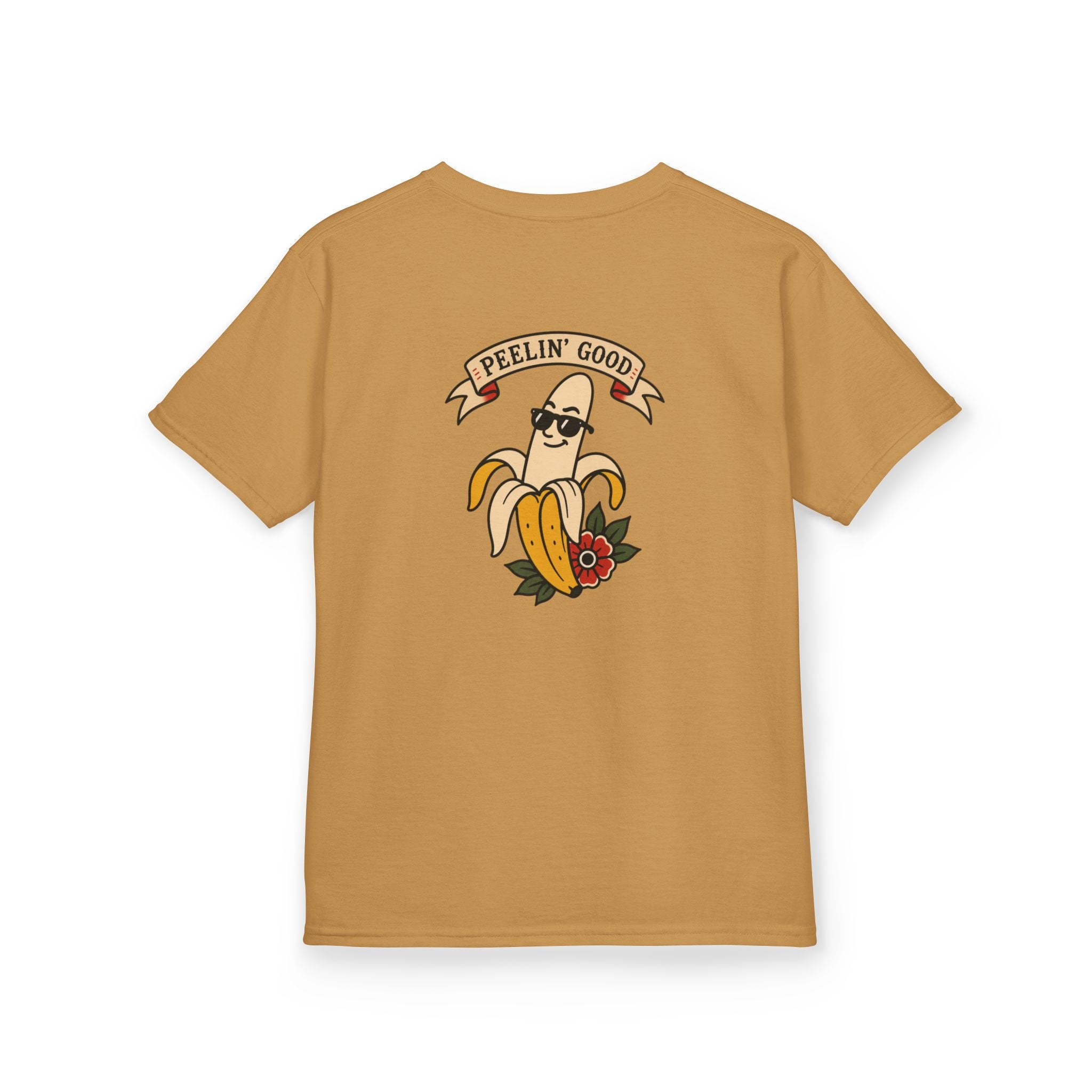 Kids T‑Shirt — 'Peelin' Good' Banana Graphic Tee (Cute Retro Kid's Shirt)