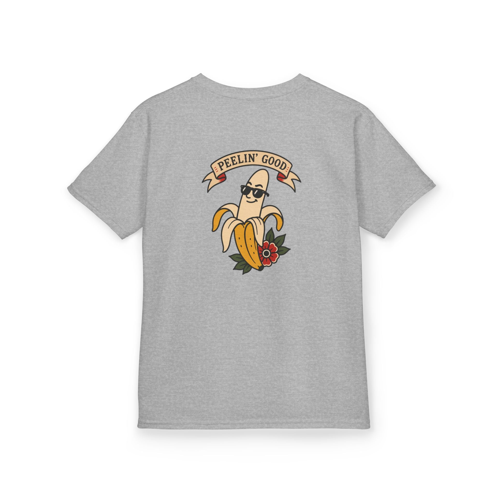 Kids T‑Shirt — 'Peelin' Good' Banana Graphic Tee (Cute Retro Kid's Shirt)