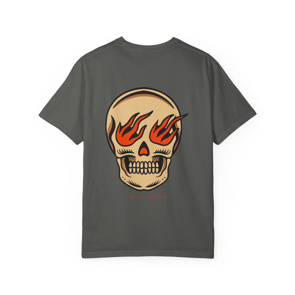 Flaming Skull Graphic T-Shirt
