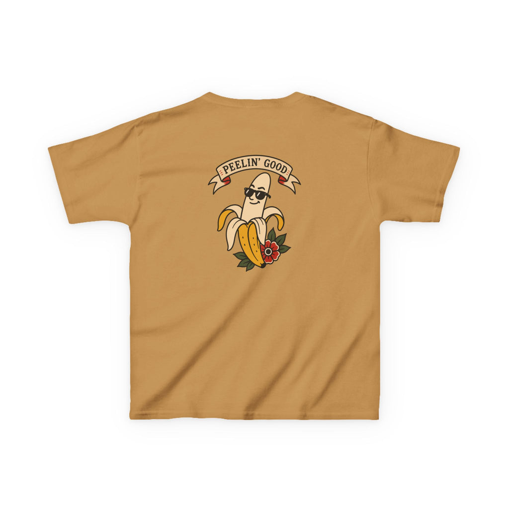 Kids T‑Shirt — 'Peelin' Good' Banana Graphic Tee (Cute Retro Kid's Shirt)