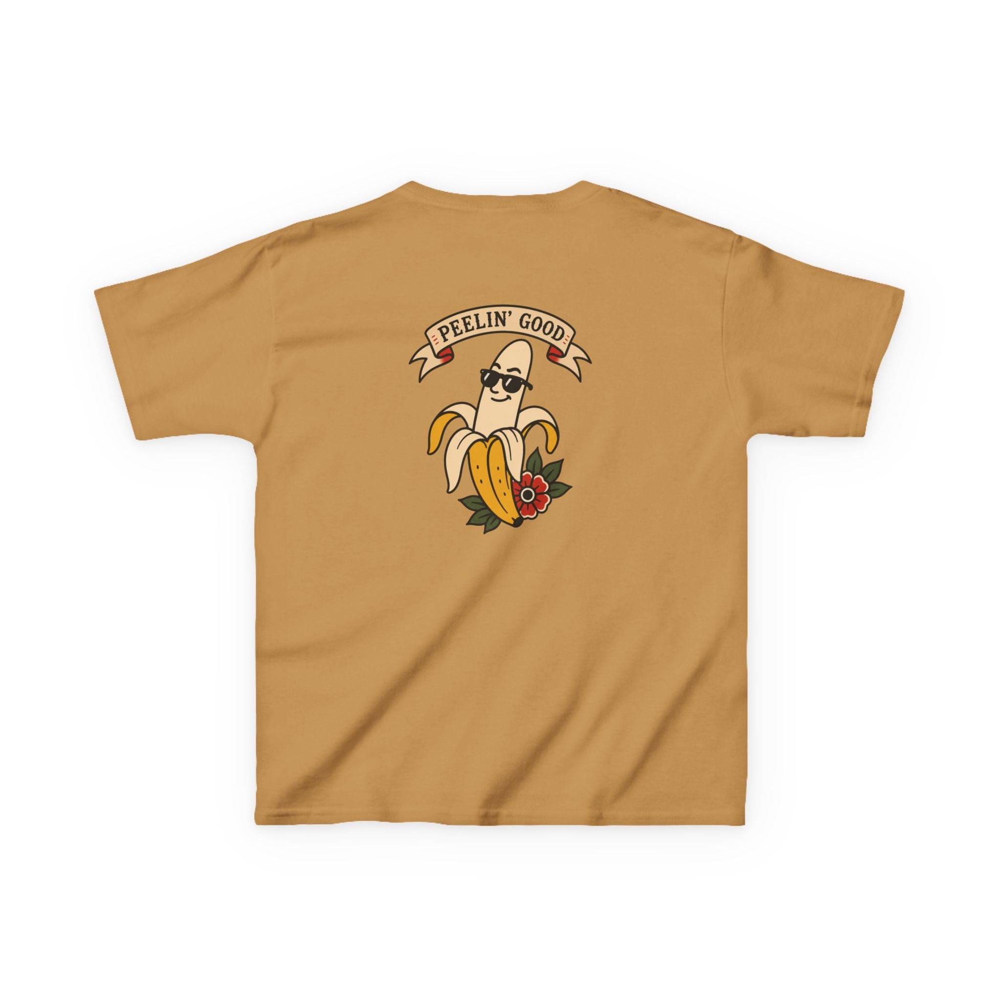 Kids T‑Shirt — 'Peelin' Good' Banana Graphic Tee (Cute Retro Kid's Shirt)