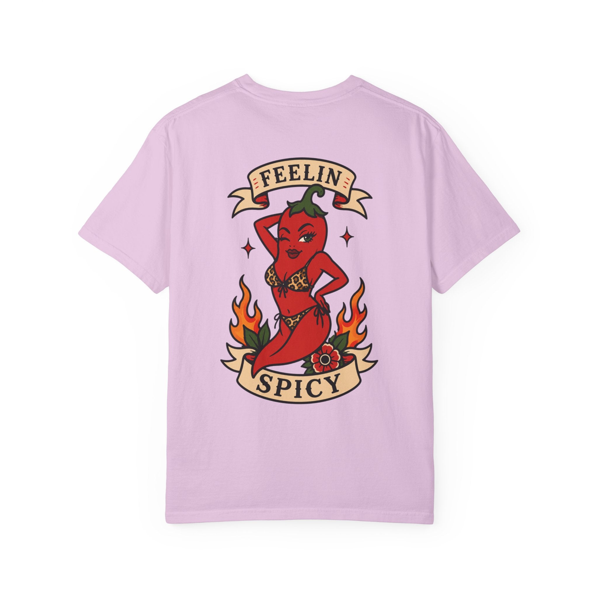 Feelin' Spicy T-Shirt — Retro Pinup Chili Pepper Graphic