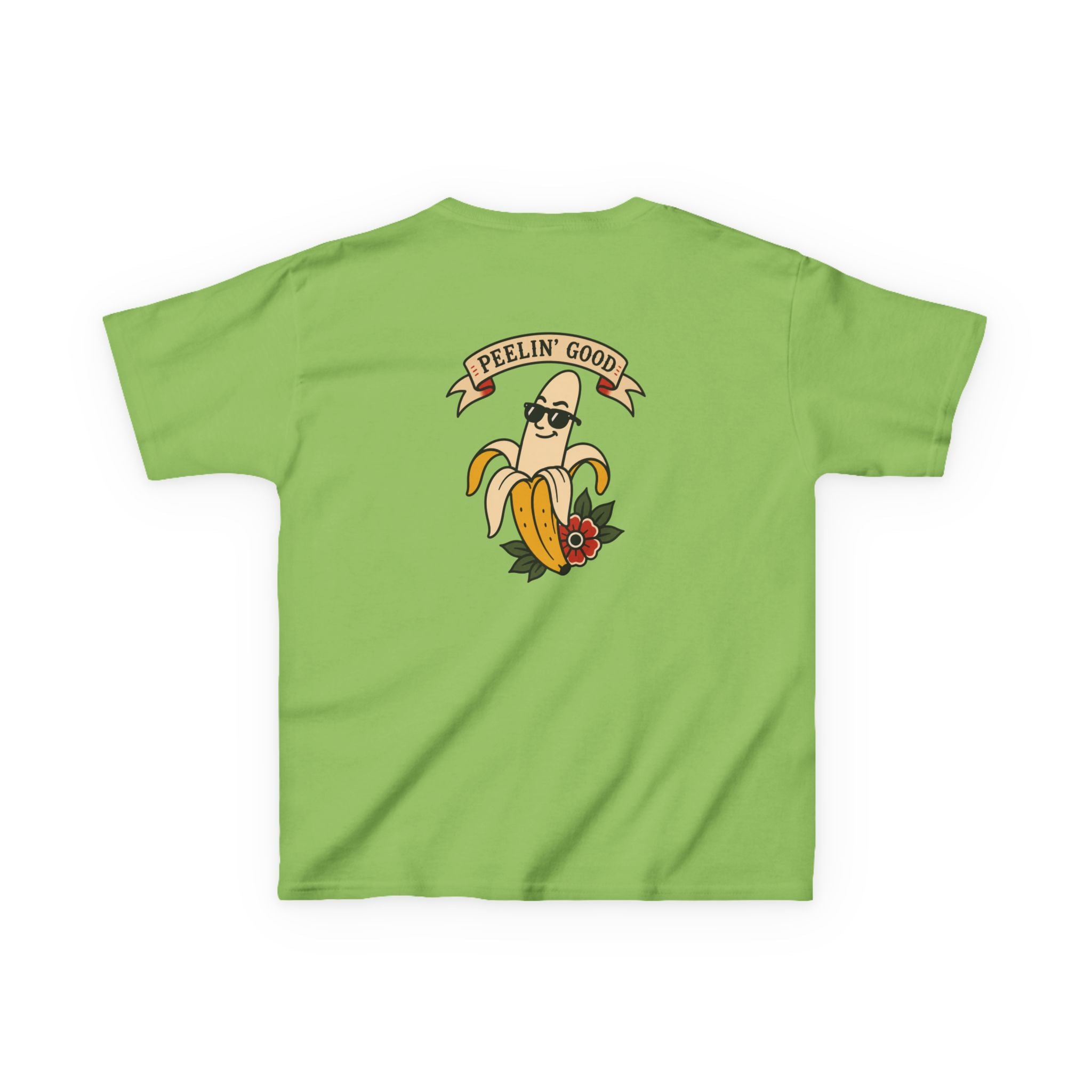 Kids T‑Shirt — 'Peelin' Good' Banana Graphic Tee (Cute Retro Kid's Shirt)
