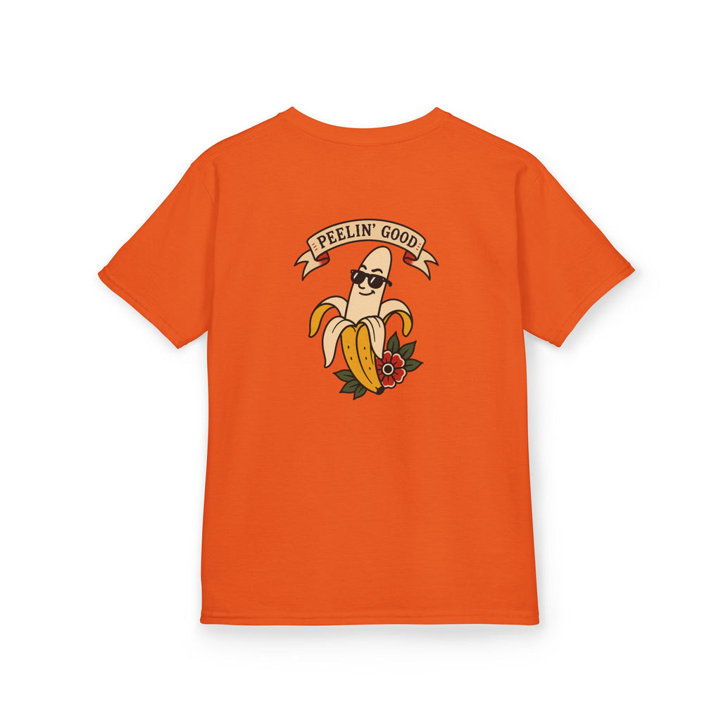 Kids T‑Shirt — 'Peelin' Good' Banana Graphic Tee (Cute Retro Kid's Shirt)