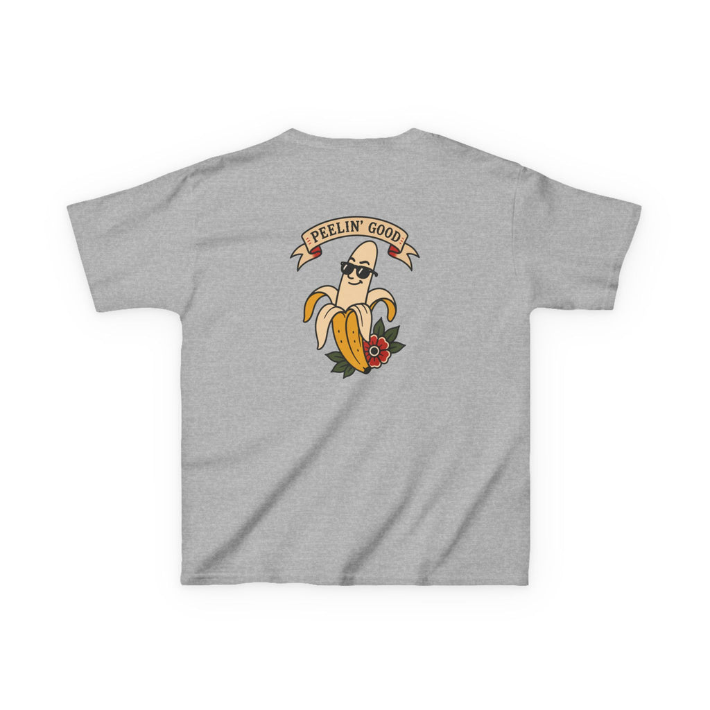 Kids T‑Shirt — 'Peelin' Good' Banana Graphic Tee (Cute Retro Kid's Shirt)