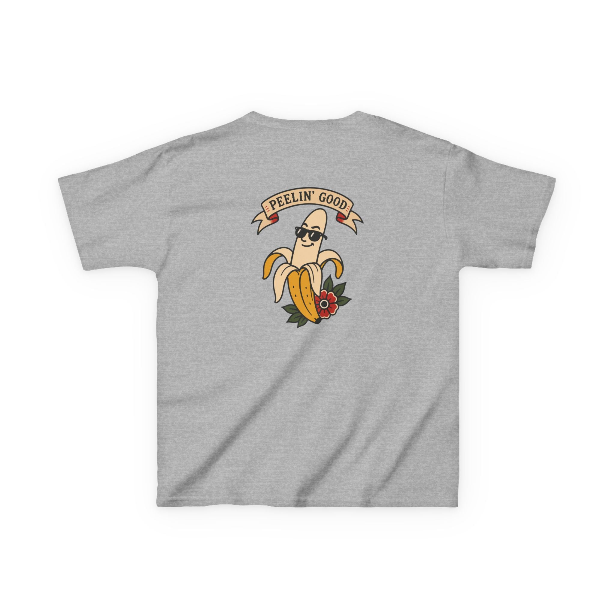Kids T‑Shirt — 'Peelin' Good' Banana Graphic Tee (Cute Retro Kid's Shirt)