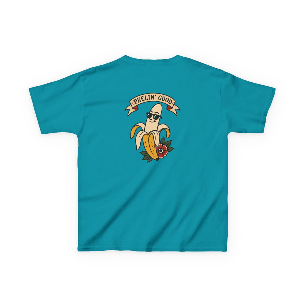 Kids T‑Shirt — 'Peelin' Good' Banana Graphic Tee (Cute Retro Kid's Shirt)