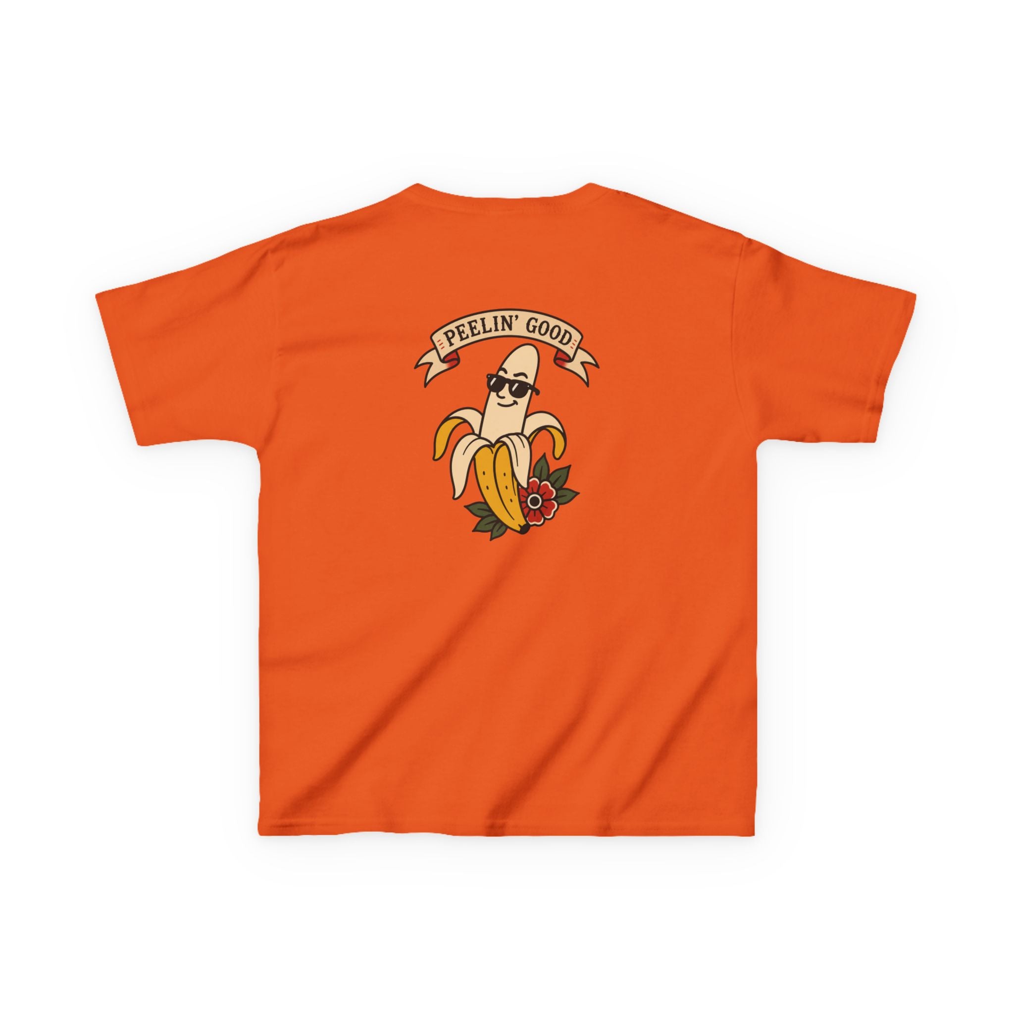 Kids T‑Shirt — 'Peelin' Good' Banana Graphic Tee (Cute Retro Kid's Shirt)