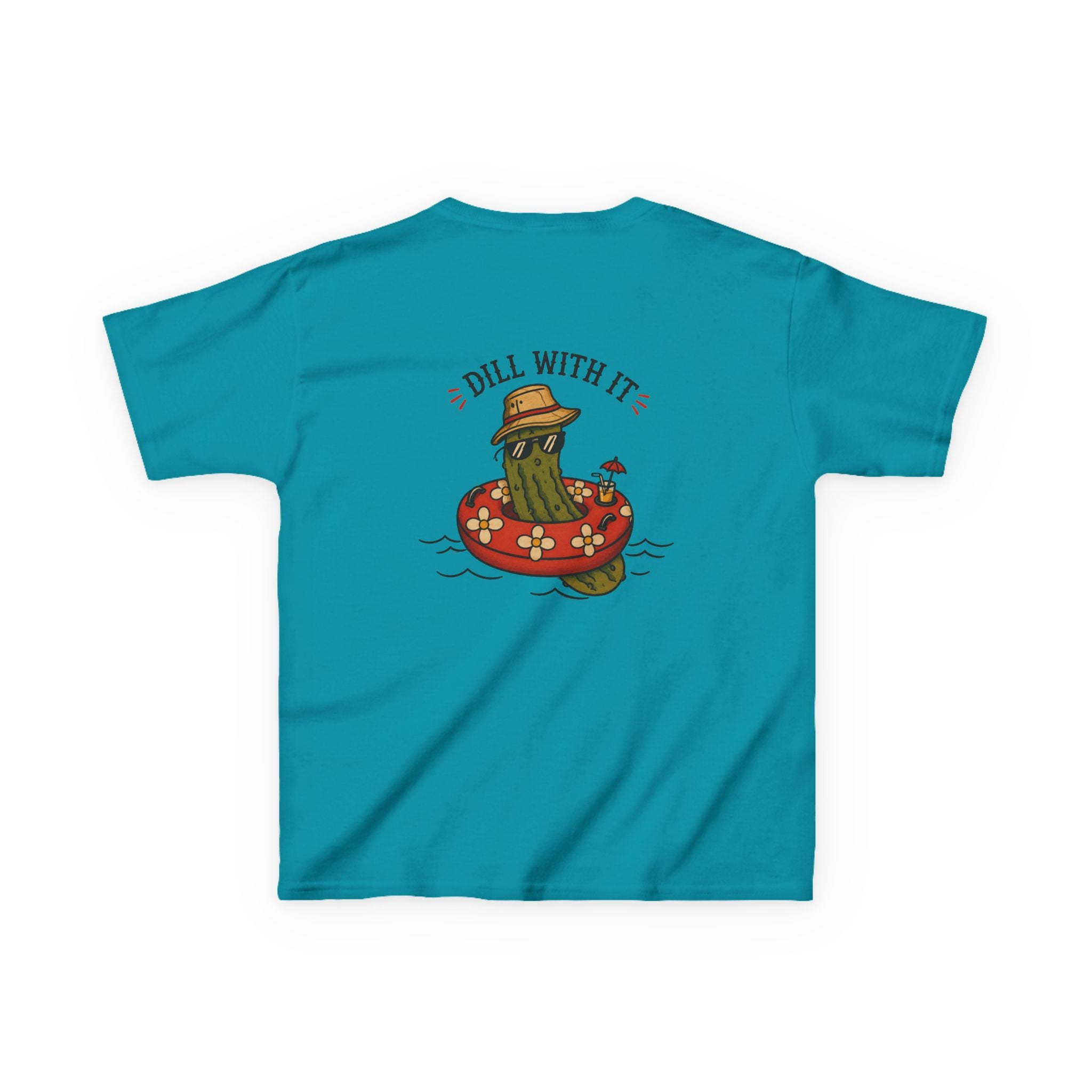 Kids Tee - 'Dill With It' Pickle Float Graphic