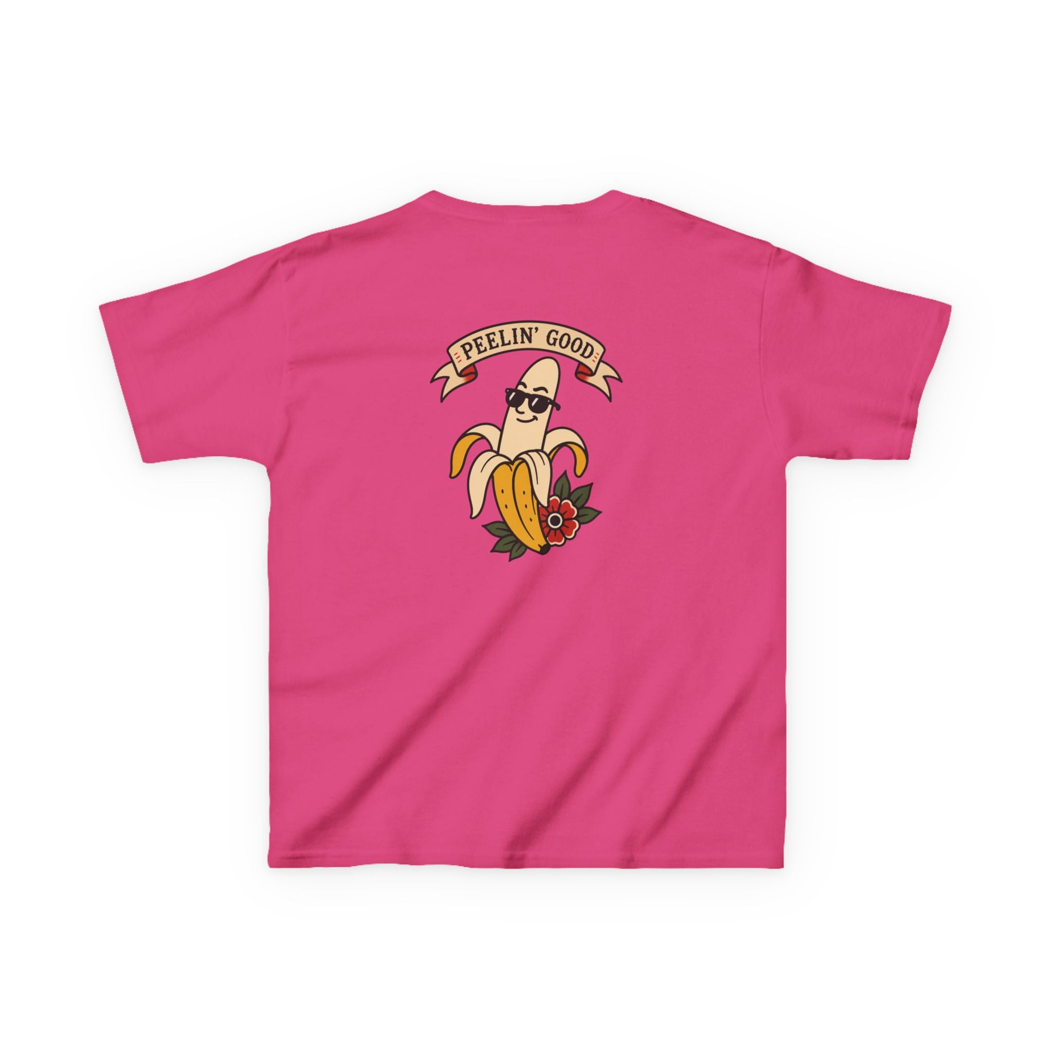 Kids T‑Shirt — 'Peelin' Good' Banana Graphic Tee (Cute Retro Kid's Shirt)