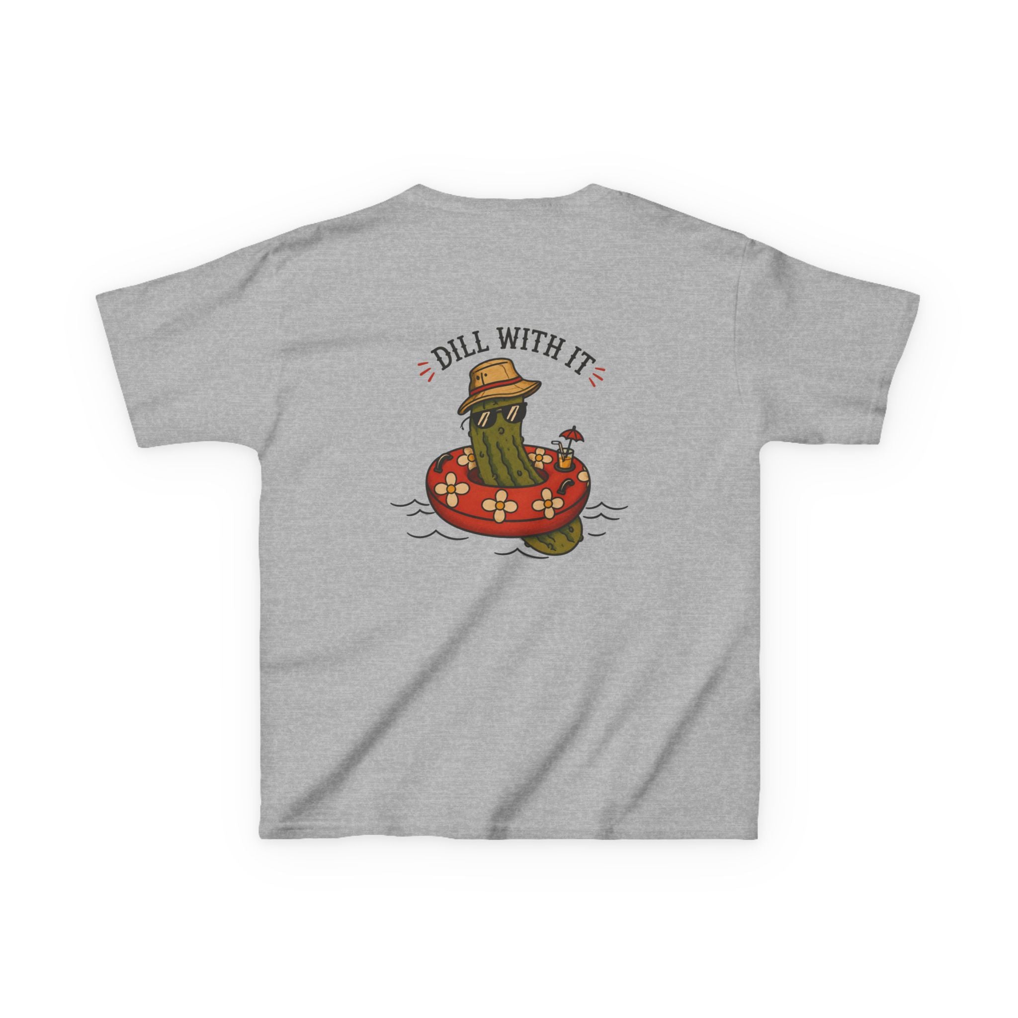 Kids Tee - 'Dill With It' Pickle Float Graphic