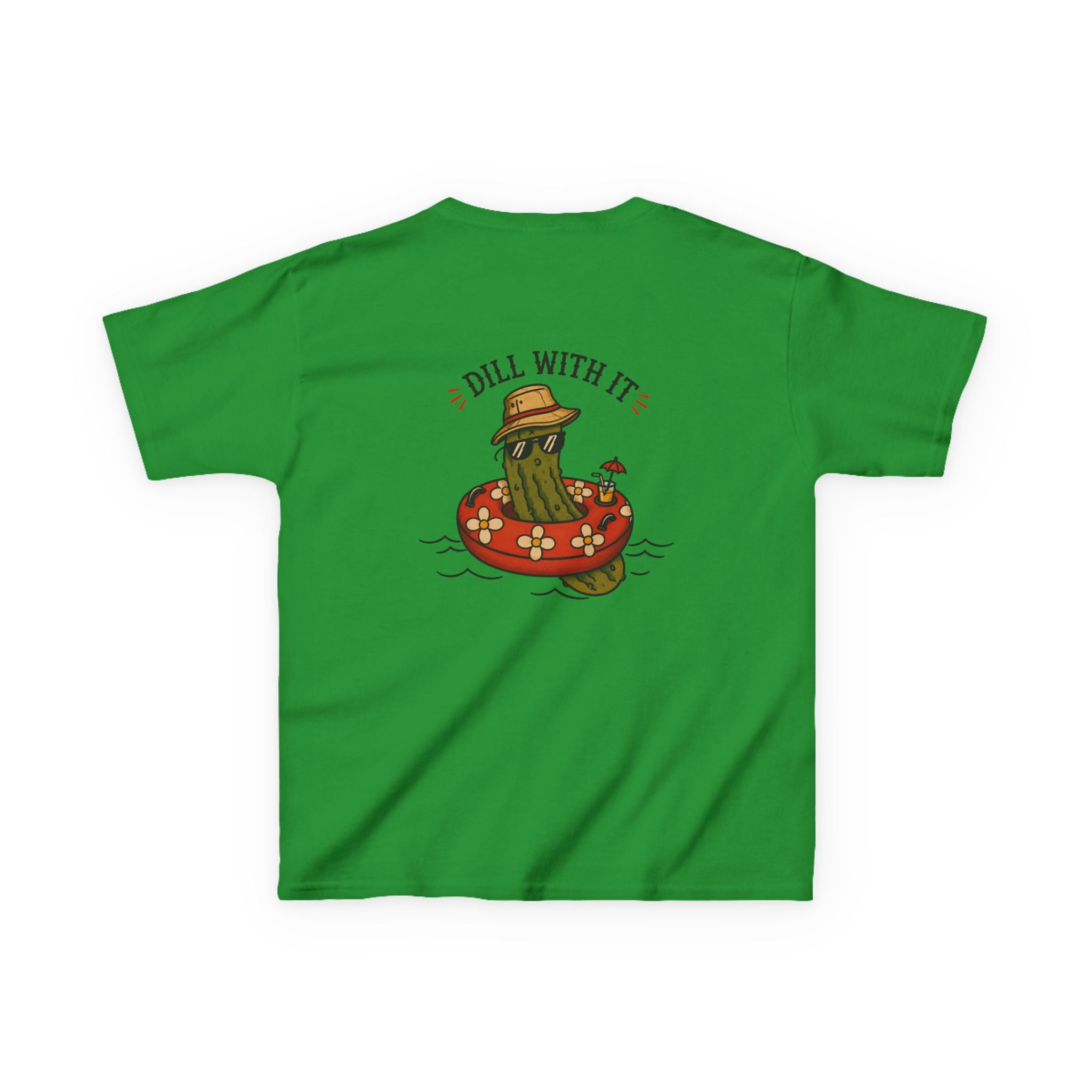 Kids Tee - 'Dill With It' Pickle Float Graphic
