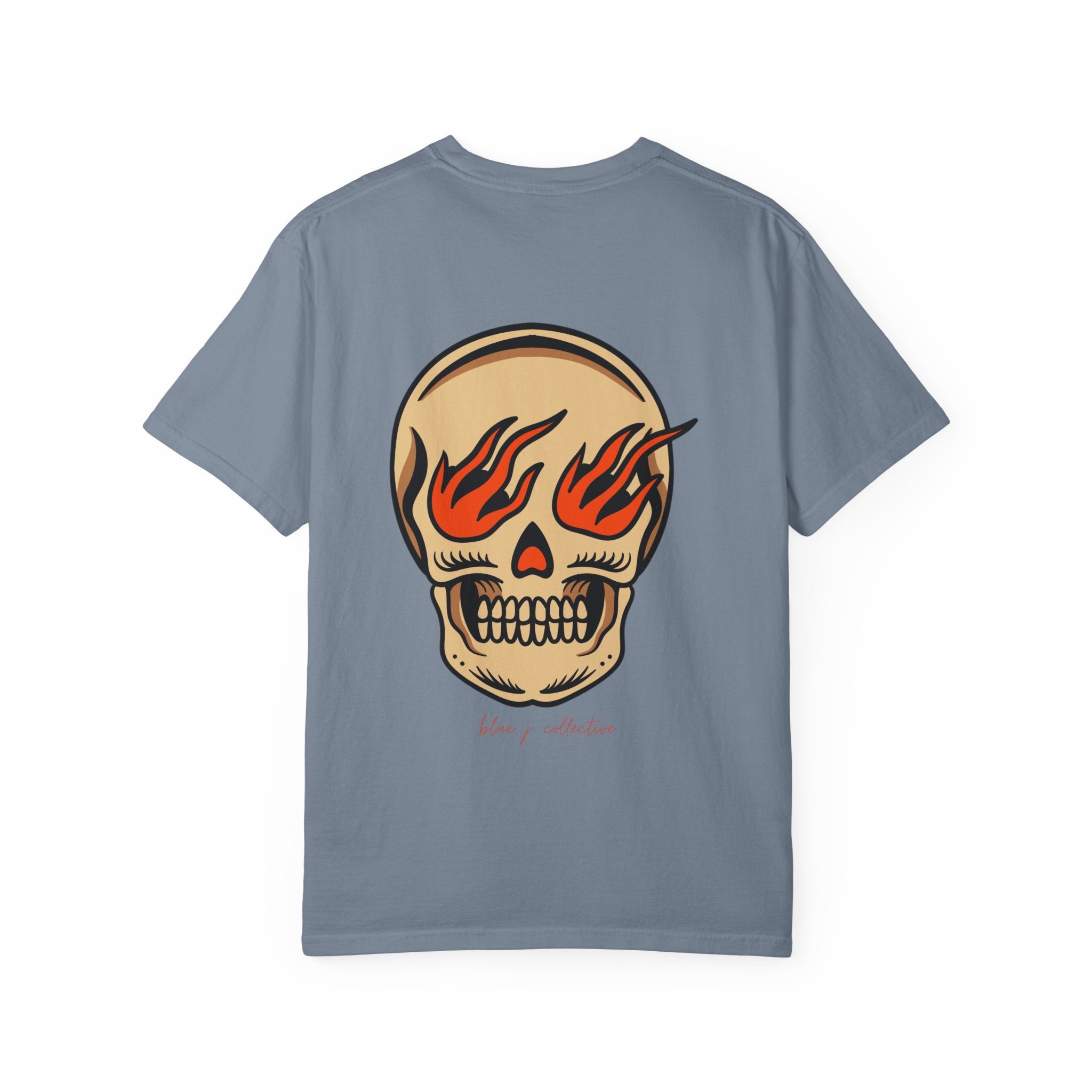 Flaming Skull Graphic T-Shirt