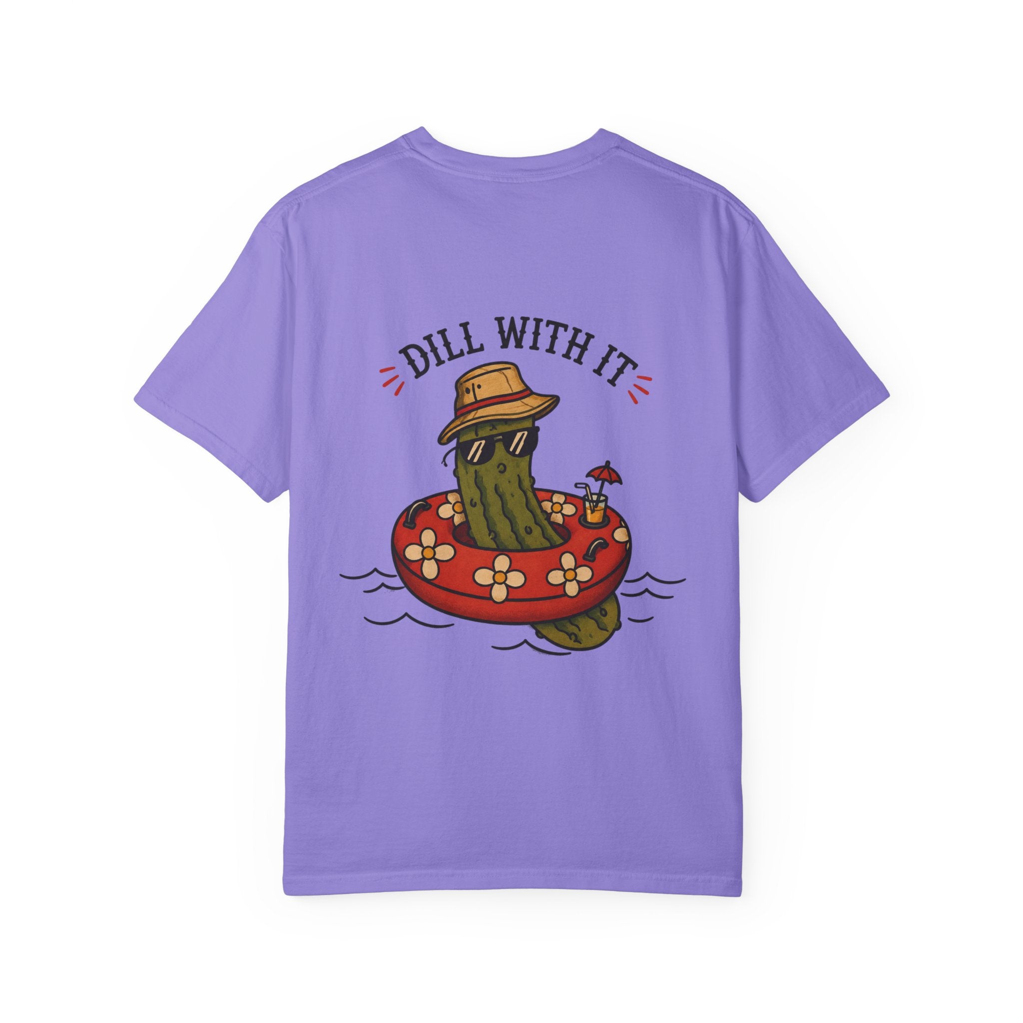 Dill With It Graphic T-Shirt – Retro Summer Pickle Tee