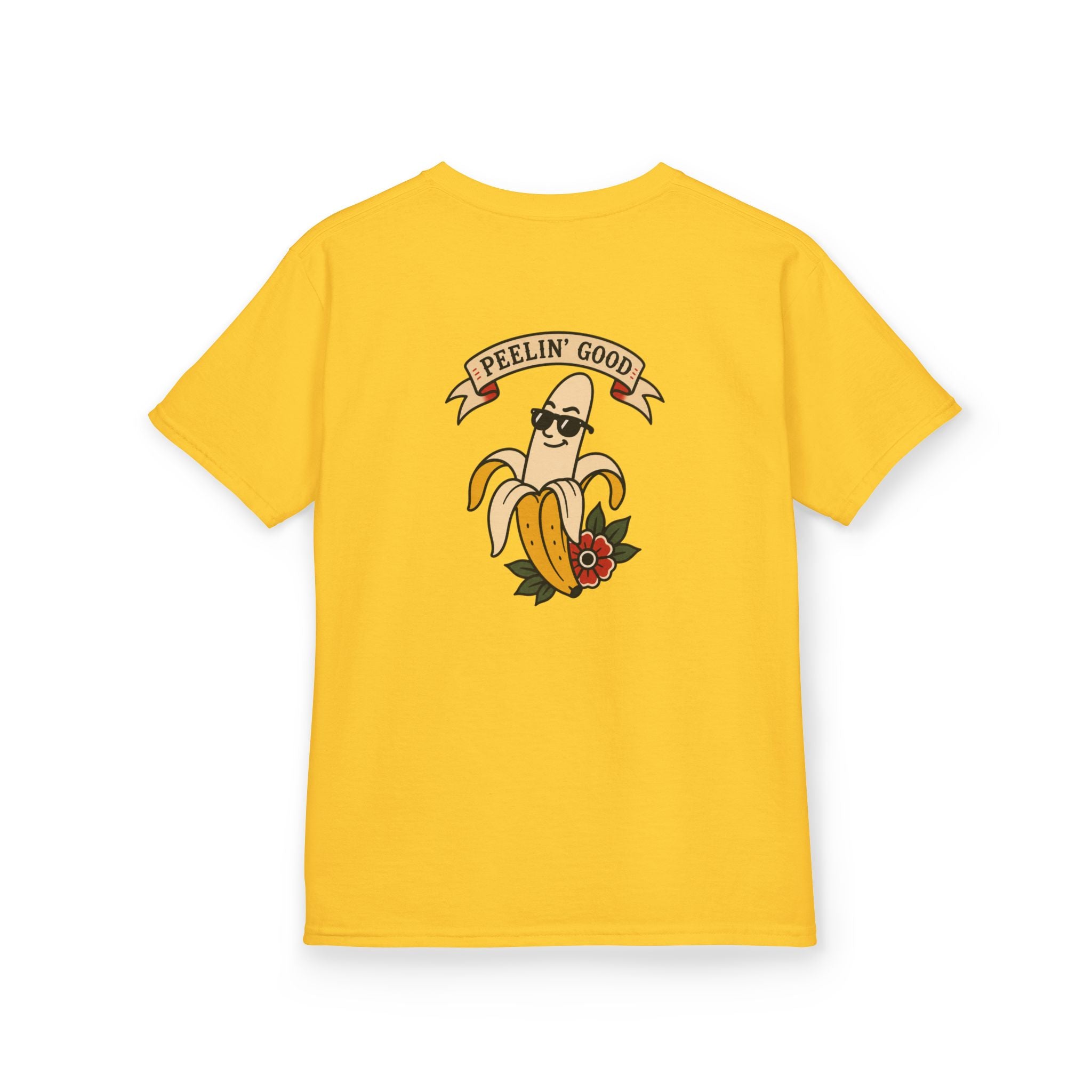 Kids T‑Shirt — 'Peelin' Good' Banana Graphic Tee (Cute Retro Kid's Shirt)