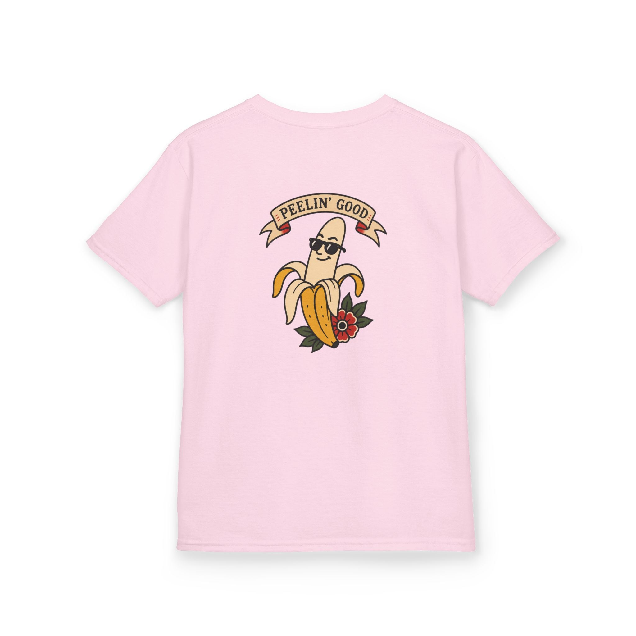 Kids T‑Shirt — 'Peelin' Good' Banana Graphic Tee (Cute Retro Kid's Shirt)