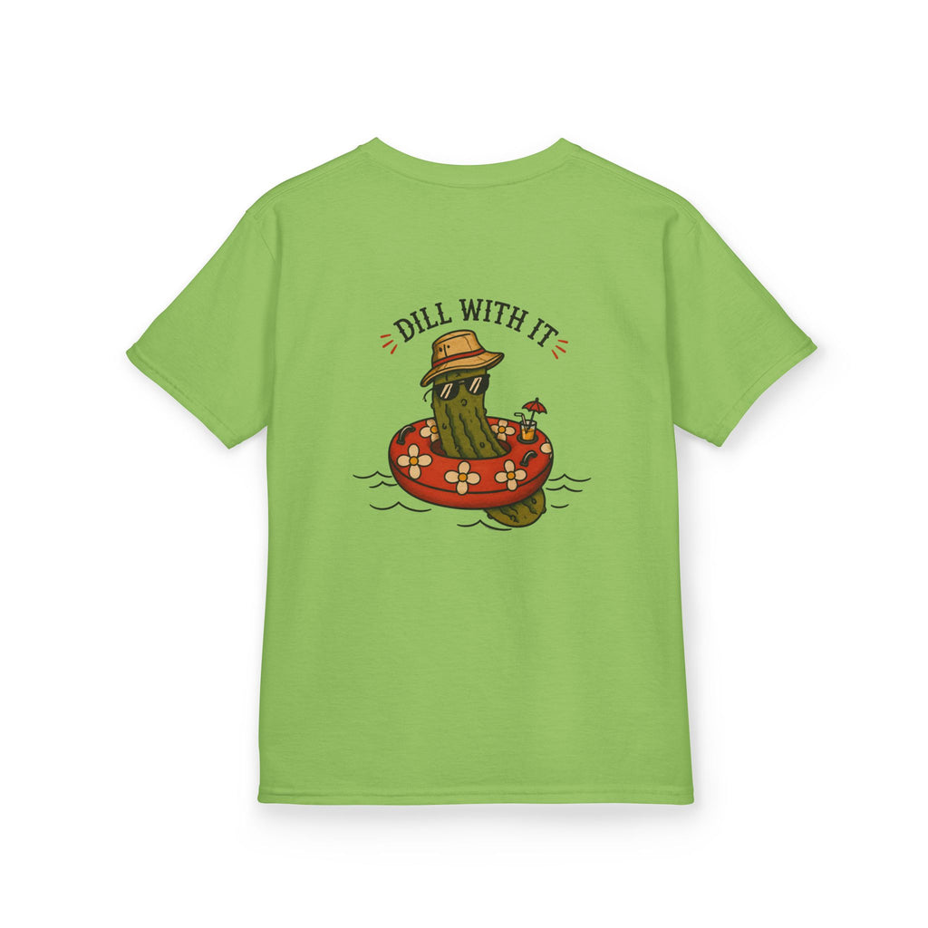 Kids Tee - 'Dill With It' Pickle Float Graphic