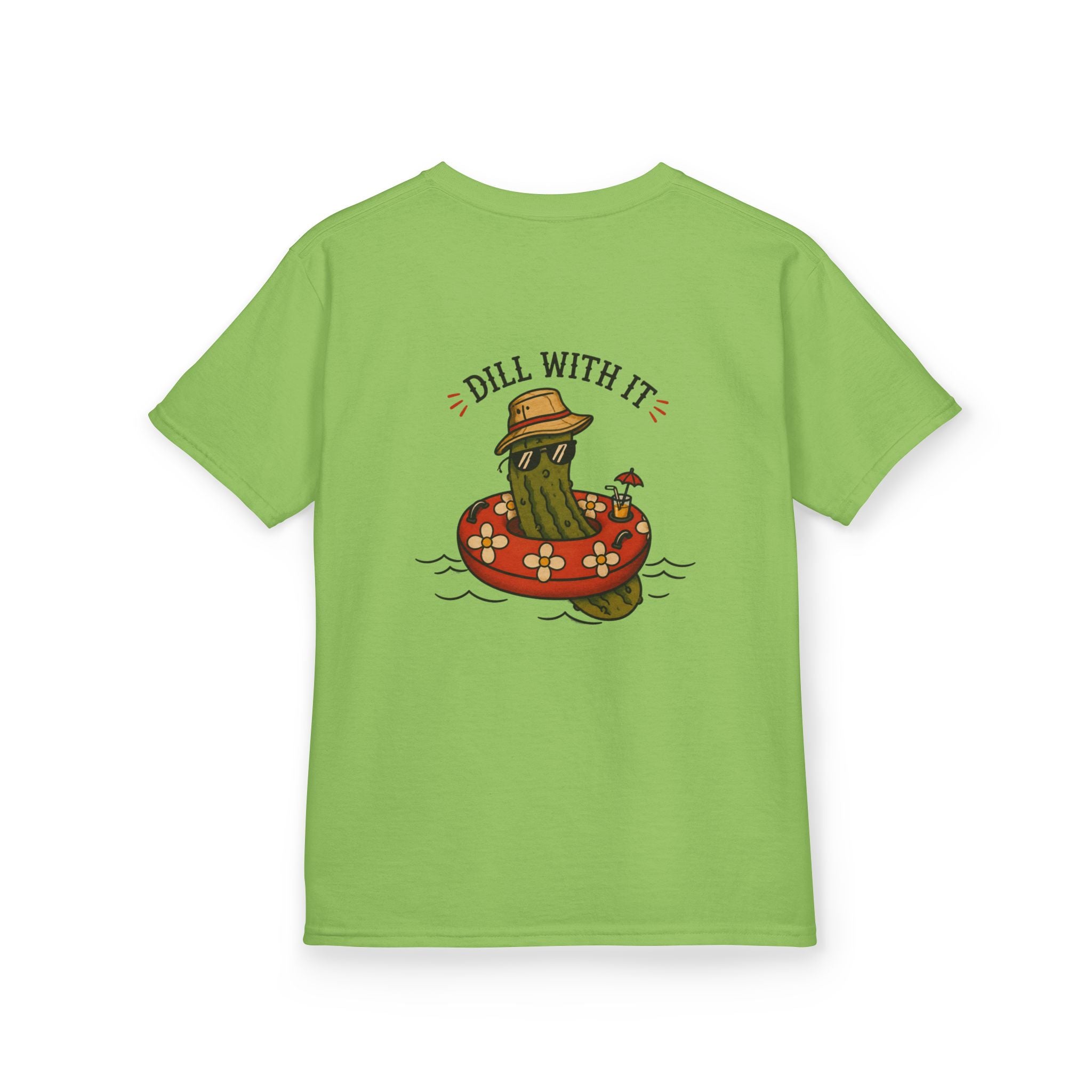 Kids Tee - 'Dill With It' Pickle Float Graphic