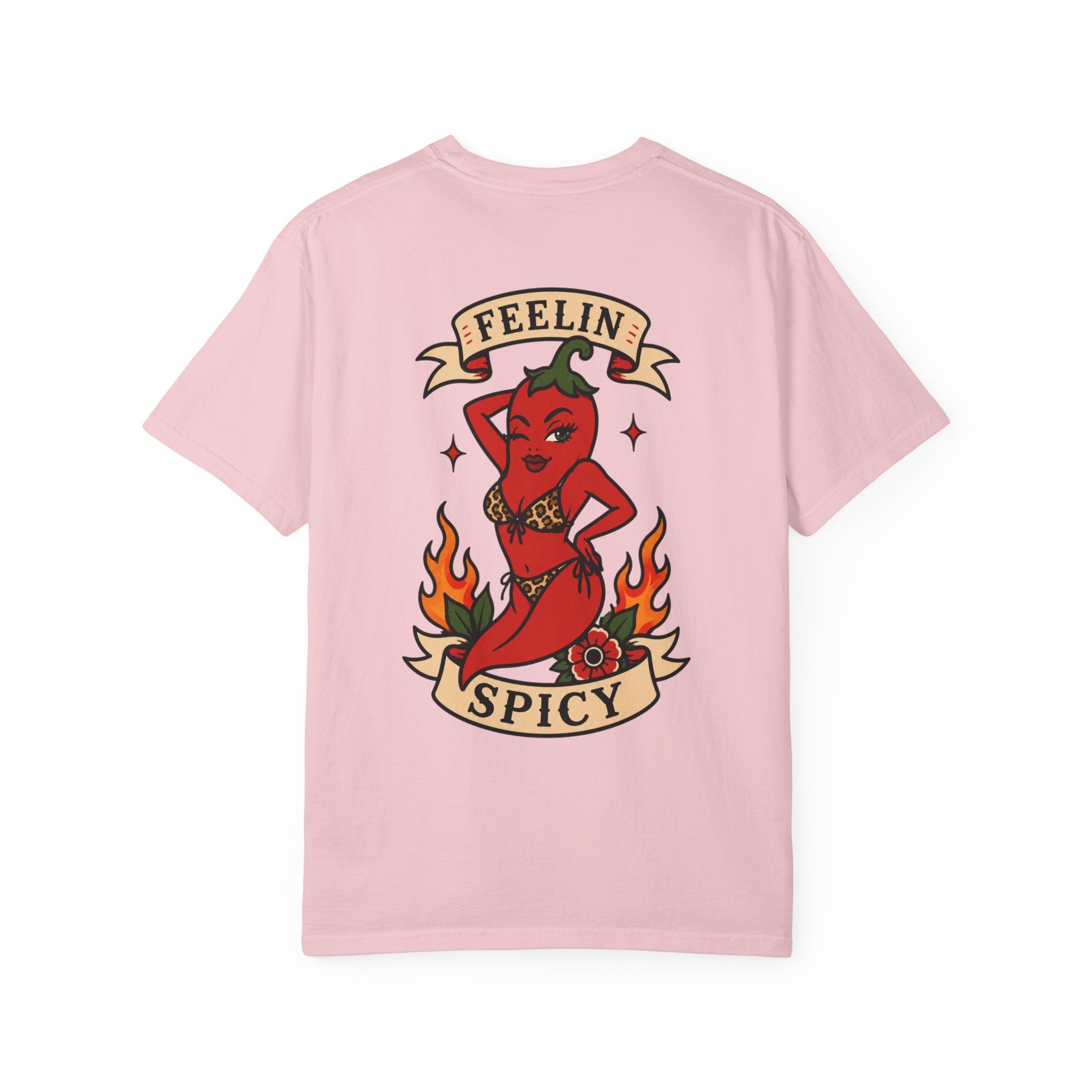 Feelin' Spicy T-Shirt — Retro Pinup Chili Pepper Graphic