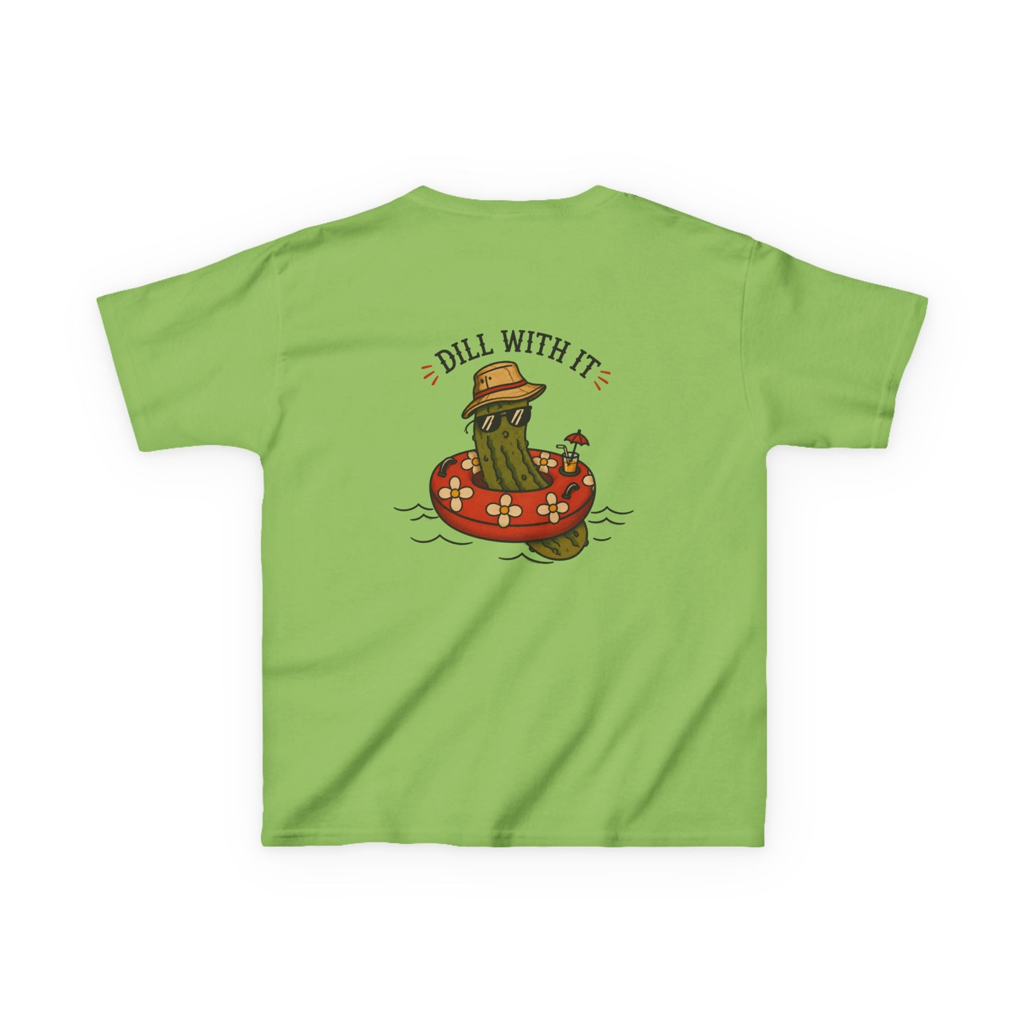 Kids Tee - 'Dill With It' Pickle Float Graphic