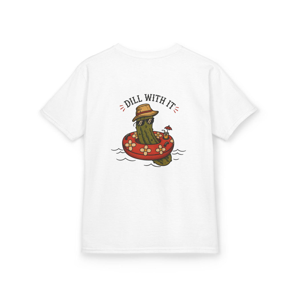 Kids Tee - 'Dill With It' Pickle Float Graphic