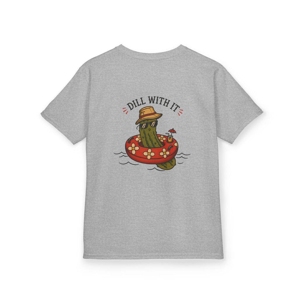 Kids Tee - 'Dill With It' Pickle Float Graphic